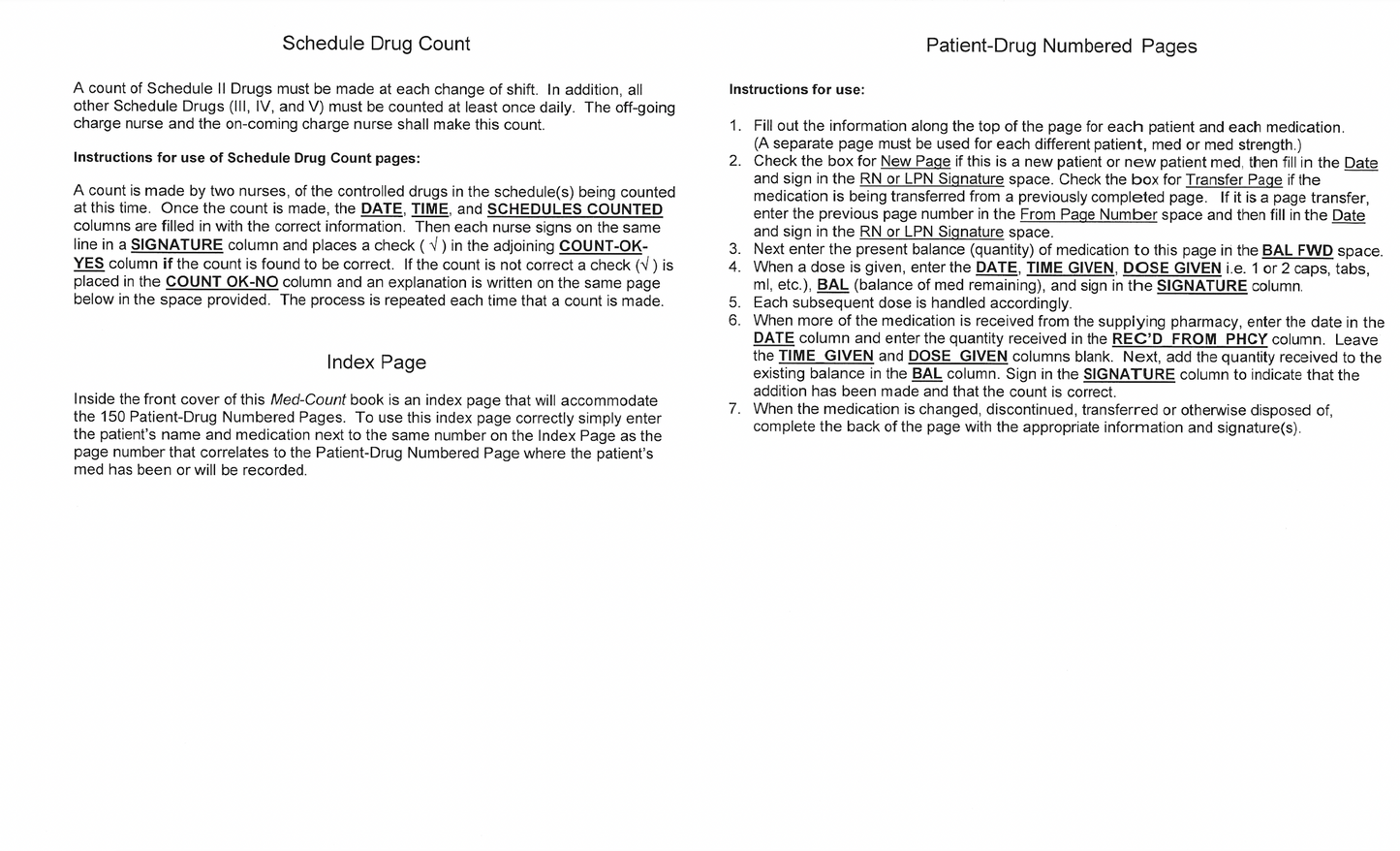Med-Count Book